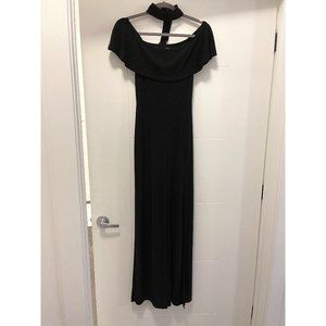 Guess black off the shoulder jumpsuit